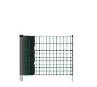 Kerbl Filet à lapins 65 cm x 25 m pointe simple électrifiable, 9 piquets