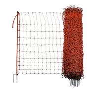 Kerbl Filet À Volailles Poultrynet Orange, Électriﬁable, Double Pointe, 50m, 106 cm pour Élevage/Agriculture Urbaine