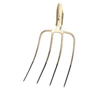 Kerbl Fourche à fumier, 4 dents, dorée sans manche, avec douille ressort, 31x23 cm
