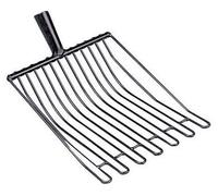 Kerbl Fourche à pommes de terre, 14 dents sans manche, avec douille, 37x32 cm