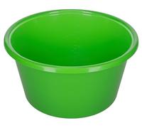 Kerbl Gamelle, Vert, Ø31,5cm x 16,7cm, 8l, Plastique, Chevaux, veaux, résistante aux Chocs, résistante à la température