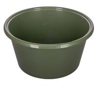 Kerbl Gamelle, Vert Olive, Ø31,5cm x 16,7cm, 8l, Plastique, Chevaux, veaux, résistante aux Chocs, résistante à la température