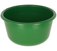 Kerbl Gamelle, Vert Olive, Ø31,5cm x 16,7cm, 8l, Plastique, Chevaux, veaux, résistante aux Chocs, résistante à la température