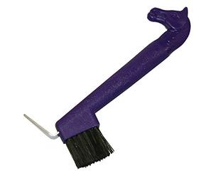 Kerbl Grattoir à sabot avec tête de cheval Violet Taille Unique