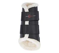KERBL Guêtres de Dressage Fleece Avant pour Cheval Cob Noir 28 cm x 26.5 cm 1 Unité