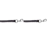 KERBL Hippo Longe Mousqueton pour Cheval Noir/Argent (Lot de 2)