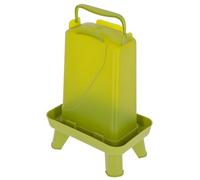 Kerbl Hobbyfarming Abreuvoir avec Pieds 3,5 L pour volaille, Plastique, Vert