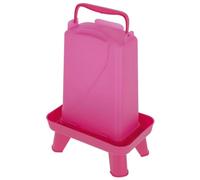 Kerbl Hobbyfarming abreuvoir plastique avec pieds, 3,5 l, rose, 16 x 24 x 35 cm, pour volailles