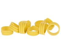Kerbl Hobbyfarming Bague d'identification Spirale Jaune, Ø16mm, 20pcs