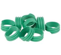 Kerbl Hobbyfarming Bague Identification, Spirale pr Poule, 18mm, Vert, par 100