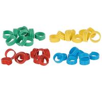 Kerbl Hobbyfarming Bagues Identification Spirale 10 mm, mélange, 100 pièces
