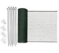 Kerbl Hobbyfarming Clôture Universelle MultiFence, clôture pour volailles, clôture pour Poules, 12m x 90cm, Plastique, volaille, Poules, clôture Mobile, Installation Rapide