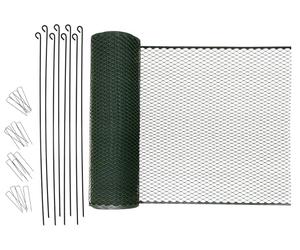 Kerbl Hobbyfarming Clôture Universelle MultiFence, clôture pour volailles, clôture pour Poules, 12m x 90cm, Plastique, volaille, Poules, clôture Mobile, Installation Rapide