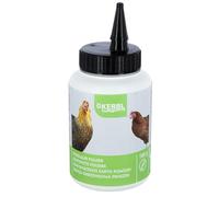 Kerbl Hobbyfarming Diatomite, agent de dessication pour étable, 100 g/Boîte à saupoudrer, poules, volailles, optimise le climat du poulailler, utilisation à sec et humide possible
