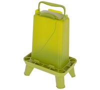 Kerbl Hobbyfarming mangeoire automatique sur pieds, 3,5 l, vert, 16,5 x 24,5 x 35 cm, distributeur de nourriture pour volailles, plastique, volailles