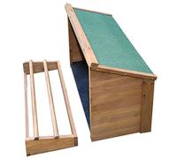 Kerbl Hobbyfarming Nid de Ponte pour clapier pour Petits Animaux Fortuna, 41x63x41cm, Bois, INCL. perchoirs, Montage Facile sur Le clapier