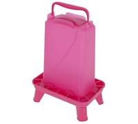 Kerbl Hobbyfarming Nourrisseur avec Pieds 5,5 L pour volaille, Plastique, Rose