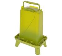 Kerbl Hobbyfarming Nourrisseur avec Pieds 5,5 L pour volaille, Plastique, Vert