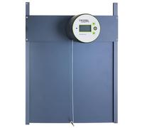 Kerbl Hobbyfarming Porte Automatique pour poulailler Duo Pro Plus, Trappe pour poulailler, Plastique/Aluminium, 56x44cm, Commande par la lumière du Jour etminuterie, Verrouillage Automatique