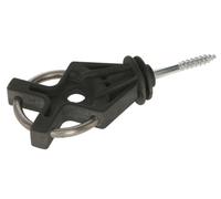 Kerbl Isolateur de porte X³ - 10 pièces avec filetage spécial bois et support zingué