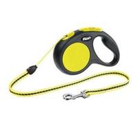 kerbl laisse-corde flexi giantneon s - longueur : 5 m - poids max : 12 kg - pour chien Noir G