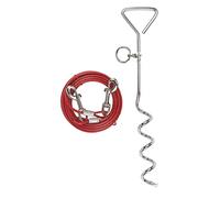 KERBL - Laisse d'attache avec ancrage spirale pour chien