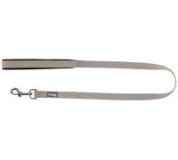 KERBL Laisse Multi-usages Miami - 180 cm, Beige (Largeur 20 mm, matériau Nylon, avec Mousqueton en Acier, Laisse pour Chien) 86198