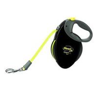 KERBL Laisse-sangle Flexi GiantNeon XL - Longueur : 8 m - Pour chien Noir/Jaune G