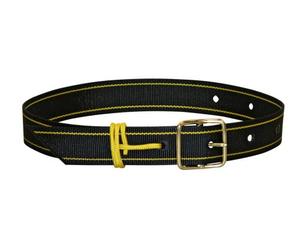 Kerbl Lanière Cloche en polyéthylène, 1 mandrin avec Cordon, Noir/Jaune 40 mm x 55 cm