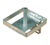 Support de pierre à lécher zingué Kerbl Argenté 20,5x20,5x23,5 cm