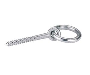 Kerbl lingot d'anneau avec vis à bois Galvanisé 10 mm, 80 mm, lot de 2 dans le Pack