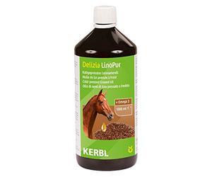 KERBL LinoPur Huile de Lin Complément Alimentaire pour Cheval 1000 ML