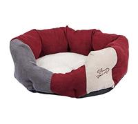 KERBL Lit Douillet Amélie pour Chiens 64 X 57 cm Rouge/Gris