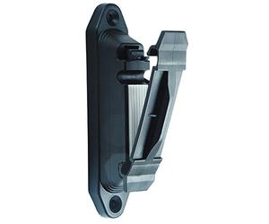 Kerbl Lot de 10 isolateurs à Pince Professionnelle avec Insert en Caoutchouc Noir