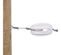 Kerbl Lot de 10 isolateurs de Tension en Polyamide renforcé de Fibre de Verre Blanc