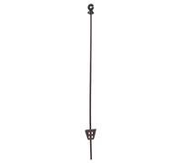 Kerbl Lot de 10 piquets en Acier Ovale avec Anneau
