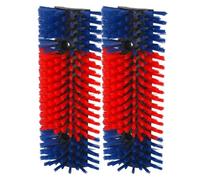Kerbl Lot de 2, 3 et 4 brosses à gratter pour animaux - 22 x 50 cm - Robuste pour bovins, veaux, chevaux et chèvres - Montage polyvalent sur un mur/coin/poteau - Idéal pour la tête et le cou (lot de 2