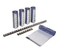 KERBL Lot de 2 rideaux à lanières (2 bandes en PVC, dimensions 30 x 225 cm, épaisseur 3 mm, pour écuries, paddocks, halls, rideau transparent, PVT, contre les courants d'air dans l'écurie) 291162