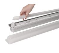 Kerbl Luminaire étanche pour tubes LED Boîtier pour tubes LED de 120 cm