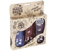 Kerbl Magic Brush Lot de 3 brosses de massage recy s pour chevaux