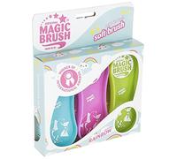 Kerbl MagicBrush Lot de 3 brosses de massage pour chevaux Arc-en-ciel
