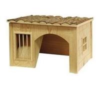 Kerbl 82759 Maison pour Rongeurs avec Râtelier Nature 42x34,5x27 cm