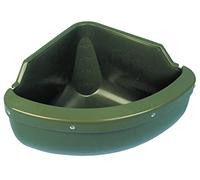 Kerbl Mangeoire d'angle avec Rebord en PVC pour Cheval 31 L