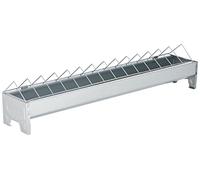 Kerbl Mangeoire Poules 10x75cm Galvanisée pour Élevage/Agriculture Urbaine Moyen
