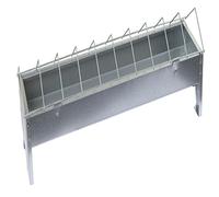 KERBL Mangeoire Poules Galvanisée pour Élevage/Agriculture Urbaine Petit 10 x 50 cm