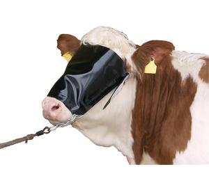 Kerbl Masque-oeillère nylon avec licol avec chaîne de menton incluse