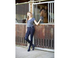 Kerbl Mixte enfant D'équitation Basicplus pour Enfant, Bleu, Taille 158 Pantalon d quitation, Bleu, EU