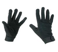 Kerbl Mixte Reithandschuhe Kerbl Gants d Equitation en Coton Jersey pour Cheval Noir Taille S, Noir, noir(S) EU