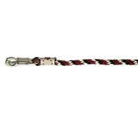 KERBL Mustang Longe Mousqueton Anti-Panique pour Cheval Rouge/Noir/Blanc