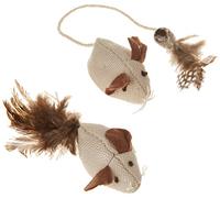Kerbl Nature Jouet Souris avec Ressort pour Chat 4,5 cm